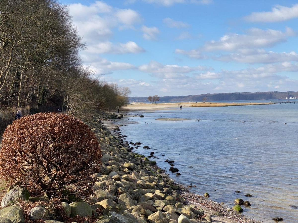 Strandblick Mit Strandkorb & Fahrraedern Glücksburg Exteriér fotografie